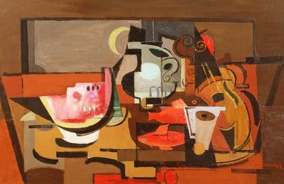 Natura morta con una fetta di anguria, c.1929 da Louis Marcoussis